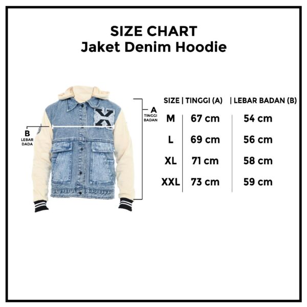 Jaket Denim Hoodie Sweater A036 - Image 6